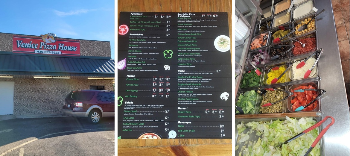 Venice Pizza Menu